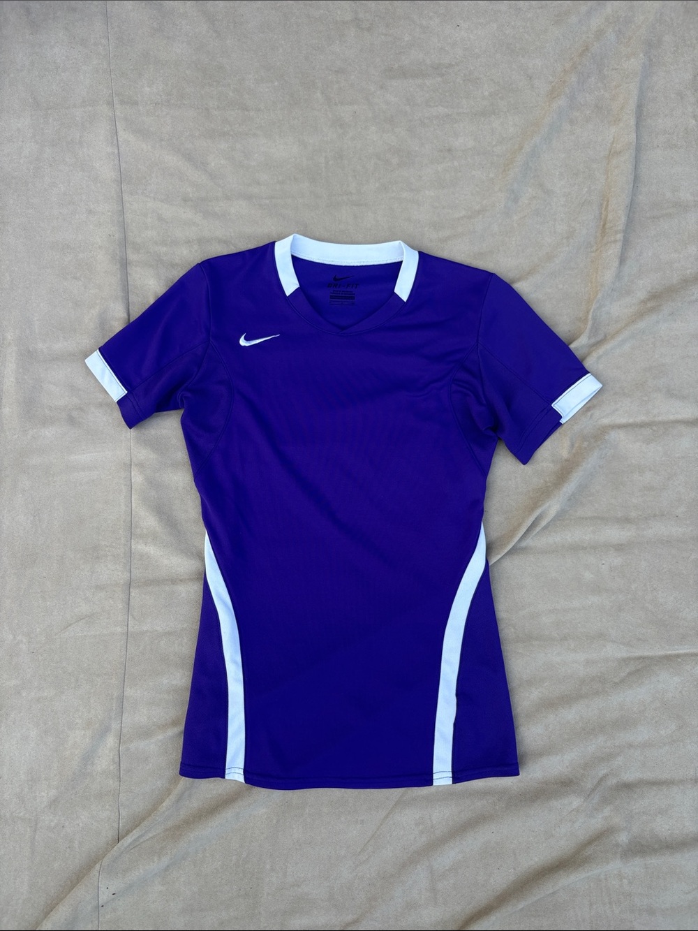 Nike Purple and White Women's Soccer Jersey